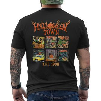 Halloween Town Est 1998 Halloween Party Cute Halloween Men's T-shirt Back Print - Monsterry