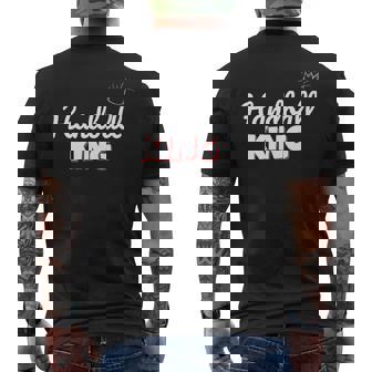 Handball King Handball Player Coach Men's T-shirt Back Print | Mazezy