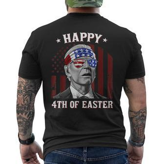 Happy 4Th Of Easter Joe Biden Confused 4Th Of July Men's Back Print T-shirt | Mazezy