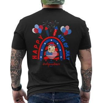 Happy 4Th Of July 2023 For Kids Funny Dog 4Th Of July 2023 Mens Back Print T-shirt | Mazezy DE