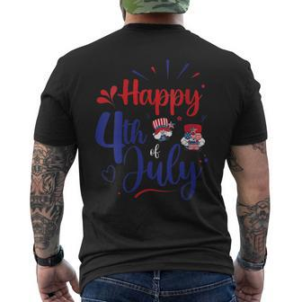 Happy 4Th Of July Funny Usa Independence Lover Graphic Mens Back Print T-shirt | Mazezy