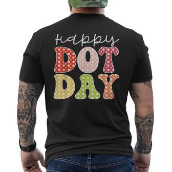Happy Dot Day 2023 Colorful Pastel International Dot Day Men's T-shirt Back Print | Mazezy