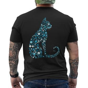 Happy Dot Day Cute Cat Men's T-shirt Back Print - Monsterry DE