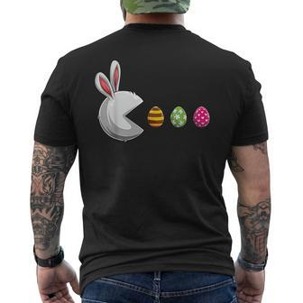 Happy Easter Day Bunny Egg Funny Boys Girls Kids Easter Mens Back Print T-shirt | Mazezy