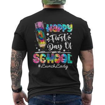Happy First Day Of School Team Lunch Lady Back To School Mens Back Print T-shirt - Seseable