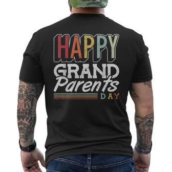 Happy Grandparents Day Grandparents Day Men's T-shirt Back Print - Seseable
