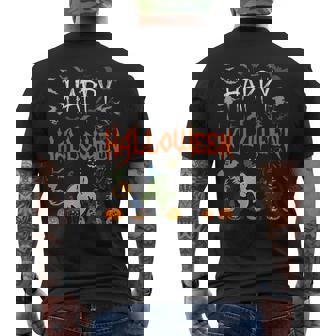 Happy Halloween Funny Vintage Ugly Halloween Sweater Gift Halloween Funny Gifts Mens Back Print T-shirt | Mazezy