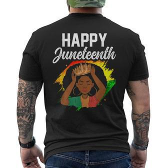 Happy Junenth Black Africa American 1865 Us Usa America Mens Back Print T-shirt - Thegiftio UK