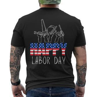 Happy Labor Day Union Worker Celebrating My First Labor Day Men's T-shirt Back Print - Seseable