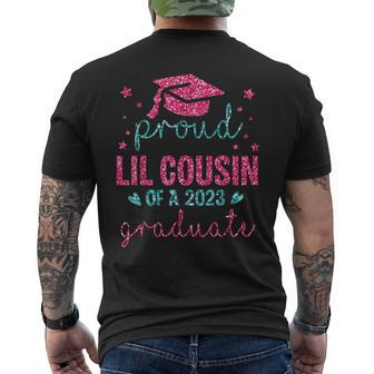 Happy Last Day Of School Proud Lil Cousin Of A 2023 Graduate Mens Back Print T-shirt | Mazezy DE