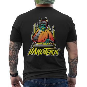 Hardtekk And Tekkno Hardcore Gabber Hardtekk Cabinet Tekk Men's T-shirt Back Print | Mazezy