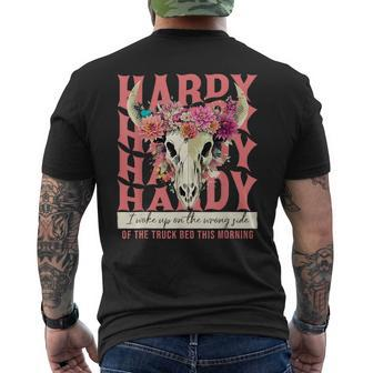 Hardy I Woke Up On The Wrong Side Of The Truck Bed Men's T-shirt Back Print - Monsterry