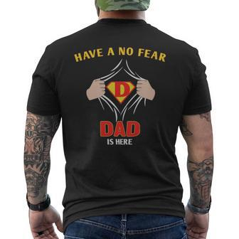 Have No Fear Dad Is Her - Have No Fear Dad Is Her Mens Back Print T-shirt - Monsterry UK
