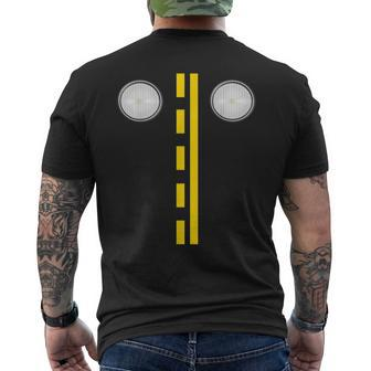 Headlights With Road Markings Halloween Costume Men's T-shirt Back Print - Thegiftio UK