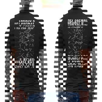 Heart Surgery Dad More Scar-Tacula Open Heart Surgery Mens Back Print T-shirt - Thegiftio