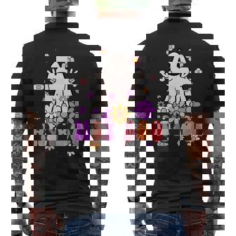 Hey Boo Vintage Halloween Ghost Costume Halloween Funny Gifts Mens Back Print T-shirt | Mazezy