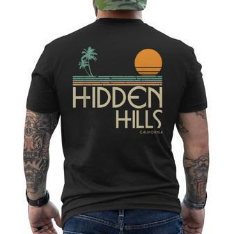 Hidden Hills California Men's T-shirt Back Print | Mazezy