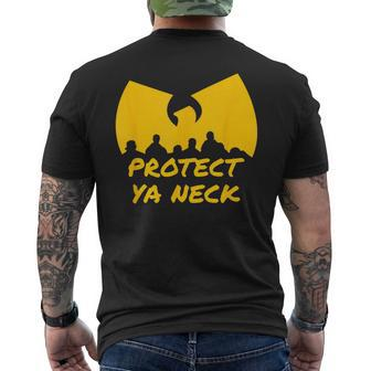 Hip Hop 90S Protect Ya Neck Men's T-shirt Back Print | Mazezy