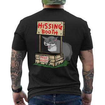 Hissing Booth Free Hisses Cat Mens Back Print T-shirt - Seseable