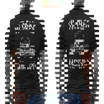 Hit Maxes Evade Taxes Funny Gym Bodybuilding Lifting Workout Mens Back Print T-shirt | Mazezy