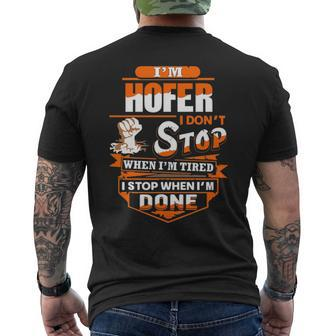 Hofer Name Gift Im Hofer Mens Back Print T-shirt - Seseable