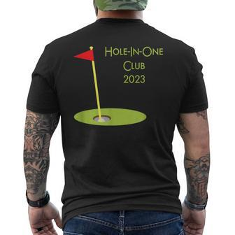 Hole In One Club 2023 Golfing Design For Golfer Golf Player Mens Back Print T-shirt | Mazezy