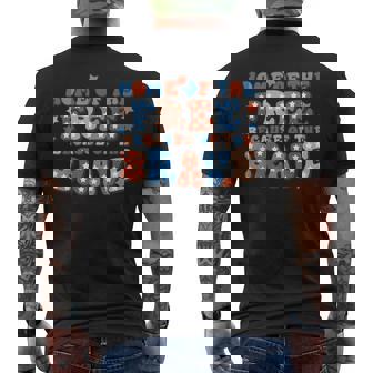 Home Of The Free Because Of The Brave Groovy 4Th Of July Mens Back Print T-shirt - Thegiftio UK