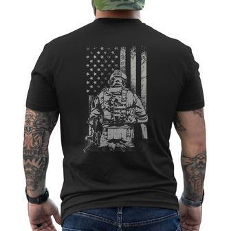 Home Of The Free Because Of The Brave Mens Back Print T-shirt | Mazezy