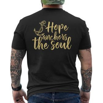 Hope Anchors The Soul & S000100 Men's T-shirt Back Print | Mazezy