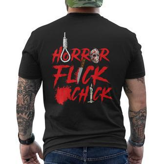 Horror Movie Idea Scary Movies True Crime Scary Men's T-shirt Back Print | Mazezy