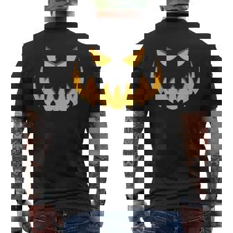 Horror Pumpkin Scary Disguise Evil Laugh Halloween Pumpkin Scary Men's T-shirt Back Print | Mazezy
