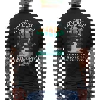 Hot Springs Us National Park Arkansas Men's T-shirt Back Print | Mazezy