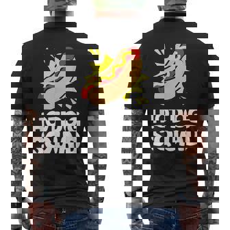 Hotdog Lover Team Hot Dog Funny Hotdog Squad Mens Back Print T-shirt | Mazezy