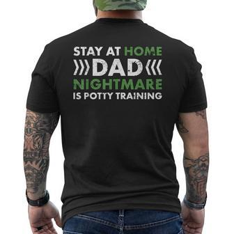 House Husband Domestic Engineer Stay At Home Father's Day Men's T-shirt Back Print | Mazezy