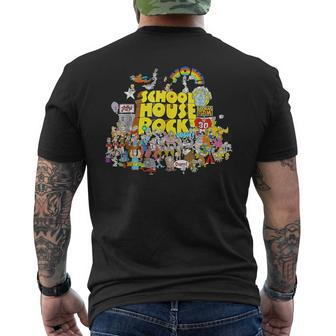House Rock School Animated Cartoons Back To School Vintage Men's T-shirt Back Print - Thegiftio UK