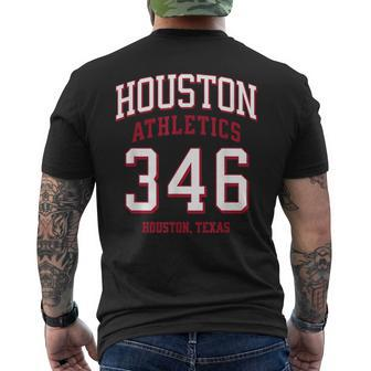Houston Athletics 346 Houston Tx For 346 Area Code Men's T-shirt Back Print | Mazezy