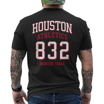 Houston Athletics 832 Houston Tx For 832 Area Code Men's T-shirt Back Print | Mazezy