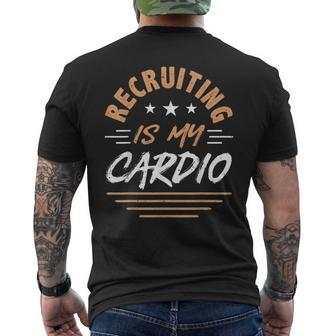 Hr Manager Recruiting Is My Cardio Human Resource Men's T-shirt Back Print | Mazezy