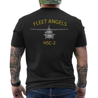 Hsc-2 Fleet Angels Mh-60 Helicopter Squadron Men's T-shirt Back Print | Mazezy
