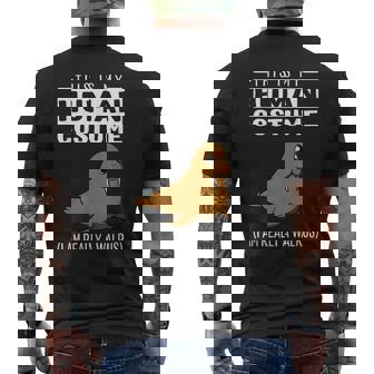 This Is My Human Costume I Am Really A Walrus T Men's T-shirt Back Print | Mazezy