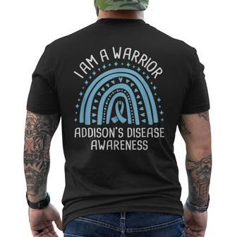 I Am A Warrior Addison’S Disease Awareness Mens Back Print T-shirt | Mazezy
