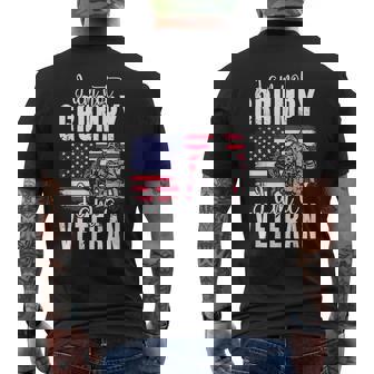 I Am Not Grumpy I Am A Veteran Patriotic Veteran Humor Mens Back Print T-shirt - Seseable