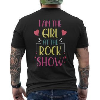 I Am The Girl At The Rock Show Rock Music Lover Vintage Mens Back Print T-shirt | Mazezy