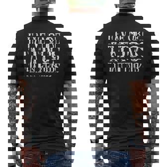 I Have More Tattoos Than Friends - Mens Back Print T-shirt - Thegiftio