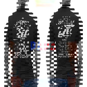 I Have Two Titles Dad And Papa Funny Fathers Day Men Mens Back Print T-shirt | Mazezy