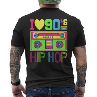I Love 90S Hip Hop Music 1990S Style Outfit Vintage Nineties 90S Vintage Designs Funny Gifts Mens Back Print T-shirt | Mazezy UK