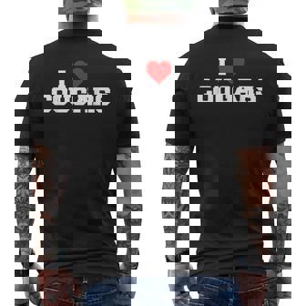 I Love Cougars Funny Fraternity College Party Greek Frat Mens Back Print T-shirt | Mazezy