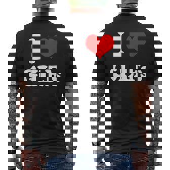 I Love Gilfs Funny Saying Memes I Love My Girlfriend Mens Back Print T-shirt - Thegiftio