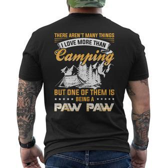 I Love More Than Camping Is Being A Paw Paw Mens Back Print T-shirt - Thegiftio UK