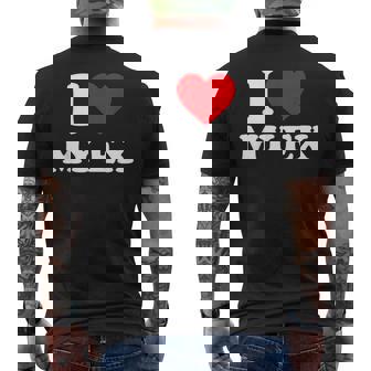 I Love My Ex I Heart My Ex Mens Back Print T-shirt - Seseable